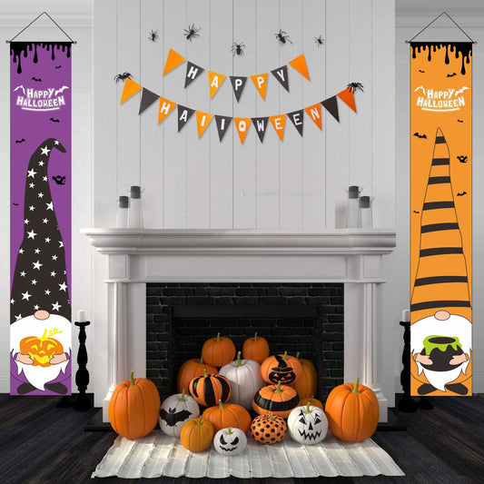 Whimsical Halloween Cartoon Decoration Banner Set