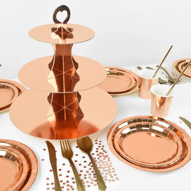 Rose Gold Celebration Tableware Bundle