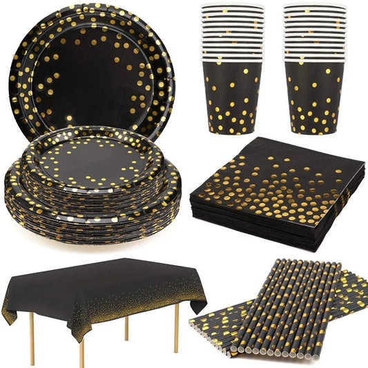 Gilded Spot Party Tableware Collection