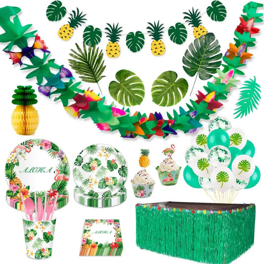 Tropical Flamingo Paradise Party Decor Kit