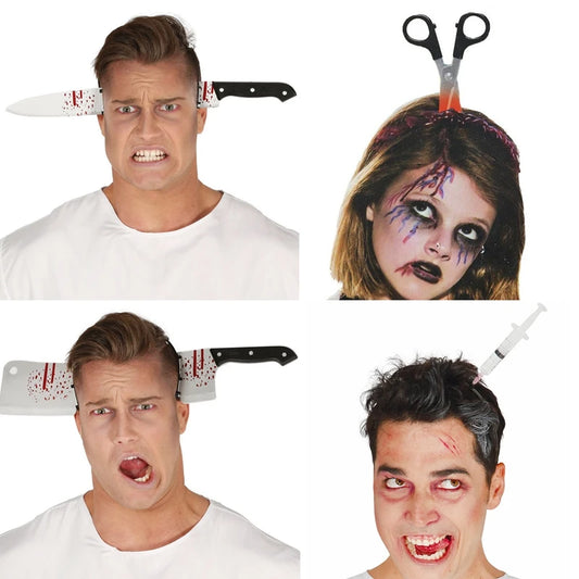 Terrifying Knife Headband for Spooktacular Halloween Celebrations