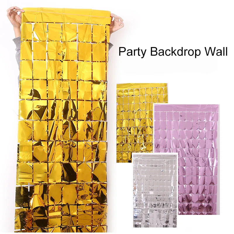 Shimmering Celebration Party Backdrop Set