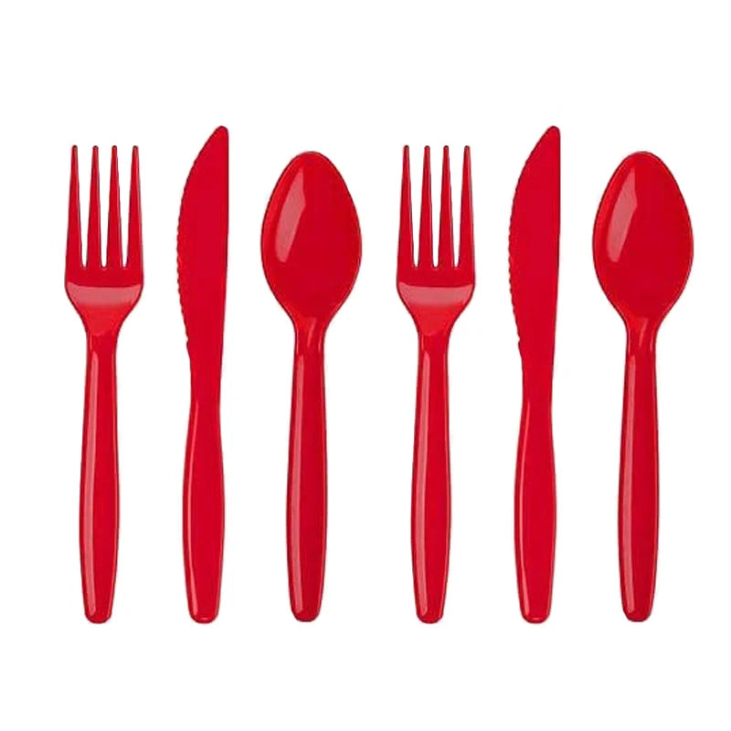 Elegant Red Party Tableware Collection