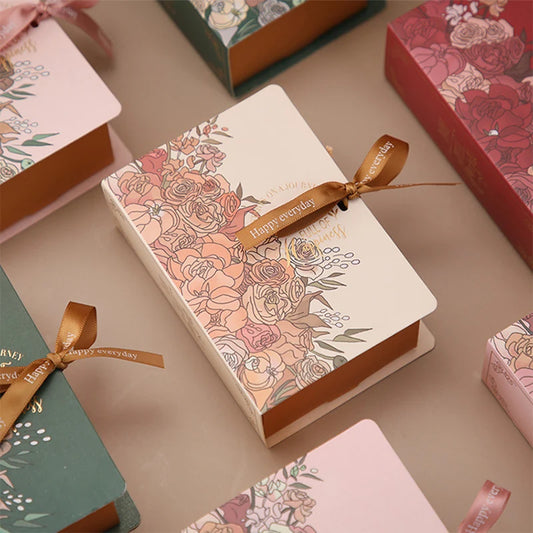 Whimsical Floral Candy Book Box with Ribbon – Perfect for Weddings, Birthdays, and Celebrations