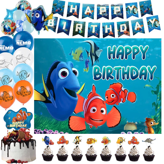 Nemo & Dory Underwater Adventure Party Supplies for Birthday Celebrations