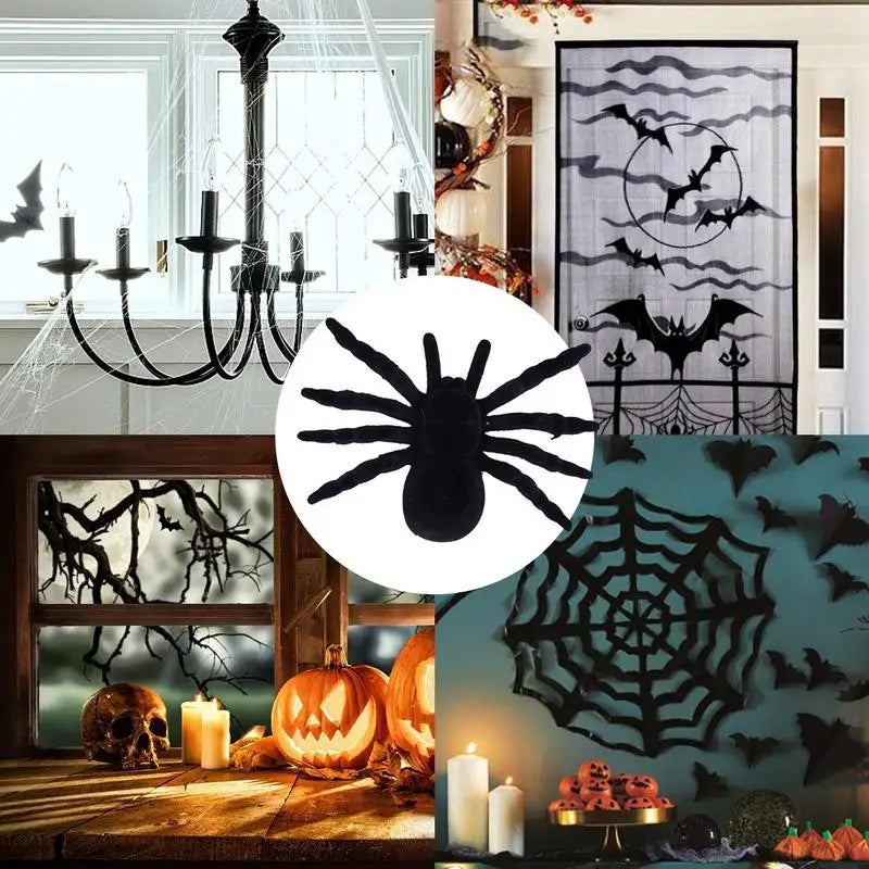 Giant Realistic Spider Decoration for Halloween - Scary Party Favor for Walls, Windows, Yards, and Patios