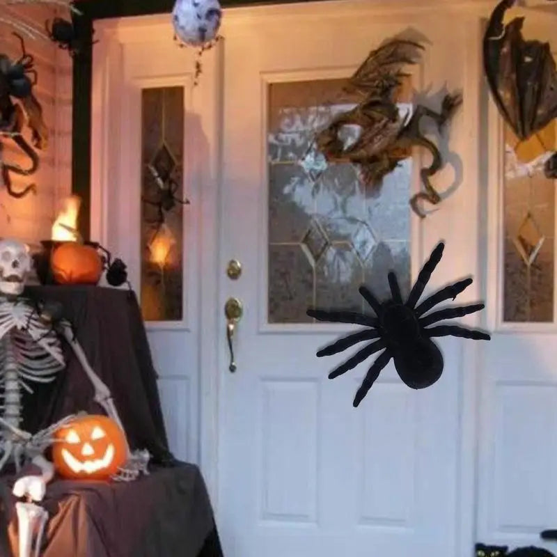 Giant Realistic Spider Decoration for Halloween - Scary Party Favor for Walls, Windows, Yards, and Patios