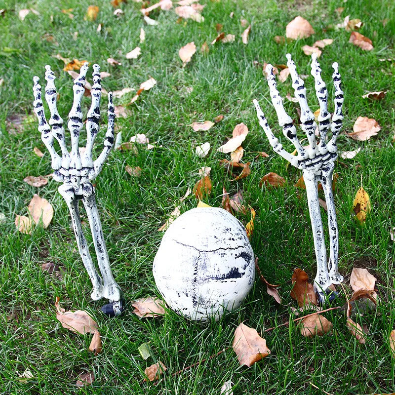 Spooky Plastic Skeleton Decoration for Halloween Home and Garden Outdoor Scary Props