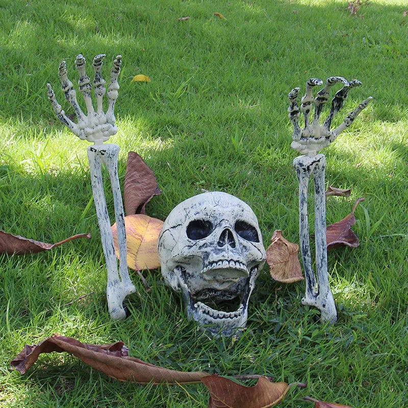 Spooky Plastic Skeleton Decoration for Halloween Home and Garden Outdoor Scary Props