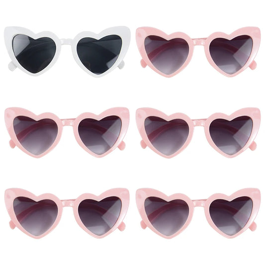 Heart-Shaped Bridal Party Sunglasses - Festive Eyewear for Bachelorettes