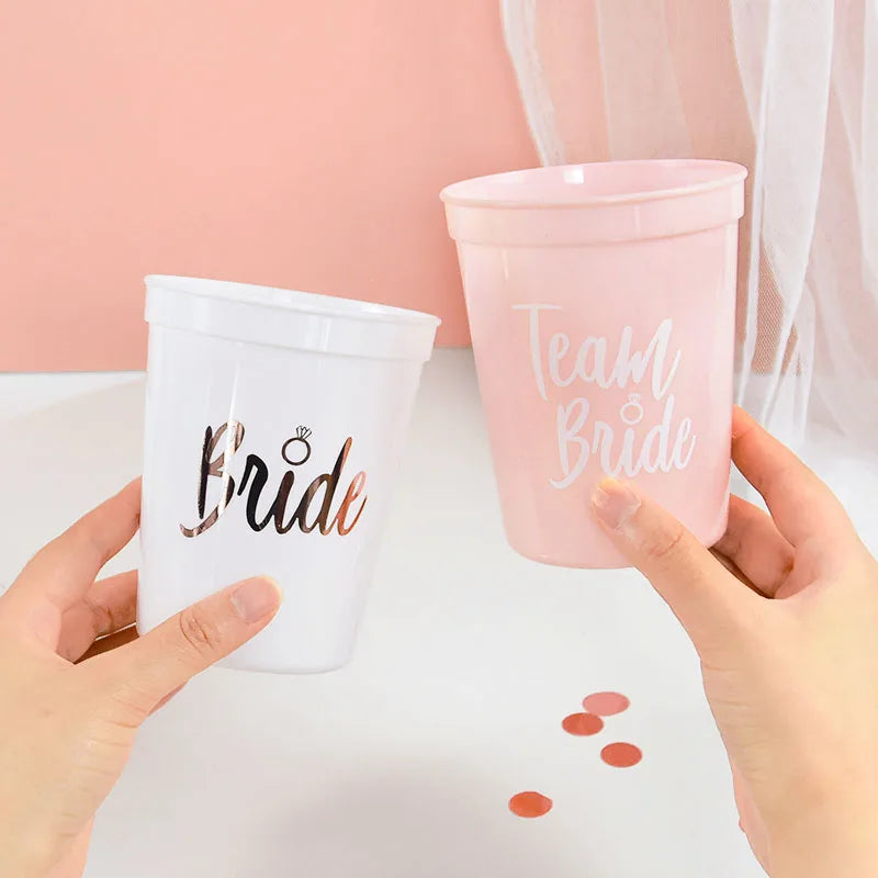 Team Bride Celebration Plastic Cups