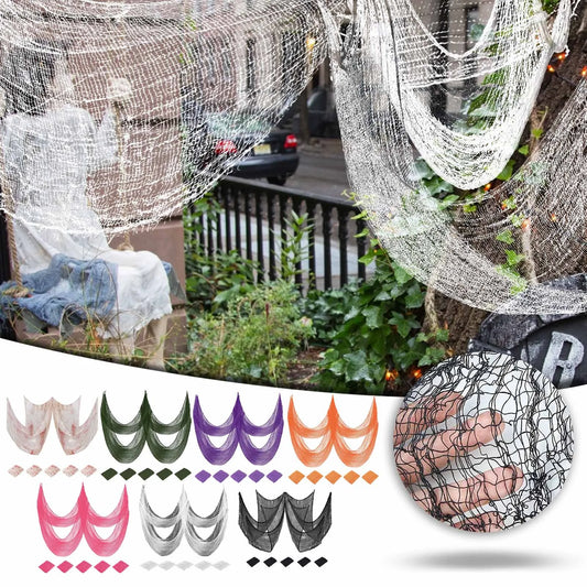 Spooky Black Halloween Creepy Cloth Decoration for Indoor and Outdoor Parties