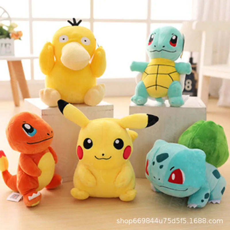 Adorable Pikachu Raichu Jenny Turtle Plush Toys - 20cm