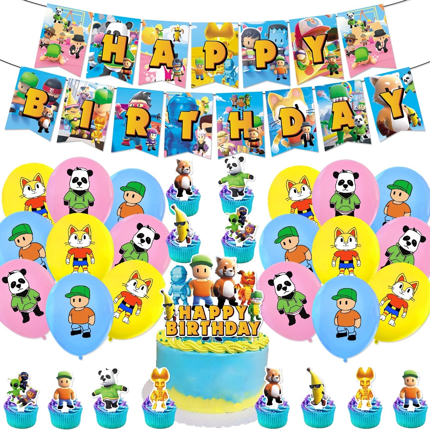 Celebrate in Style with Stumble Guys Birthday Party Decor Kit