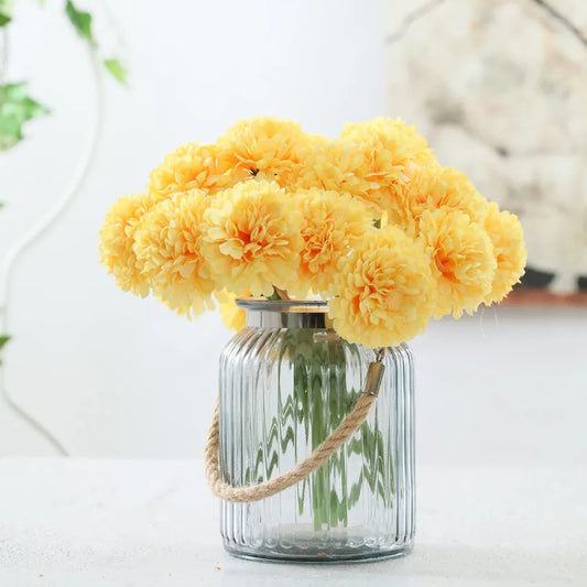 5 Heads Daisy Artificial Flowers Silk Chrysanthemum Fake Flowers for Wedding Home Party Decoration Fall Decoration Small Flower