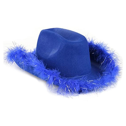 Festive Feathered Fedora for Party Nights