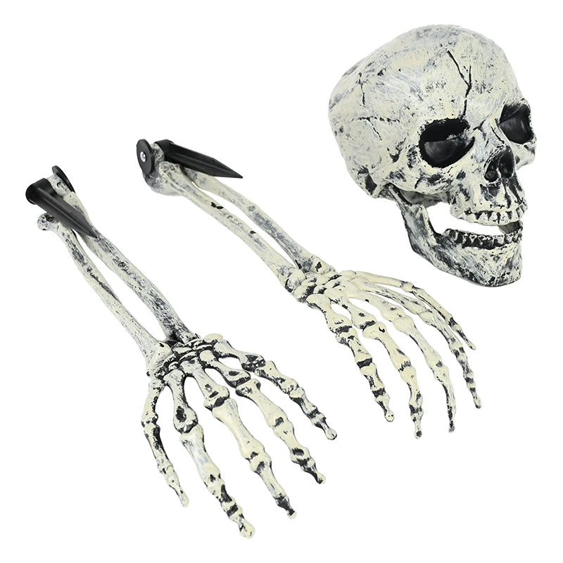 Spooky Plastic Skeleton Decoration for Halloween Home and Garden Outdoor Scary Props