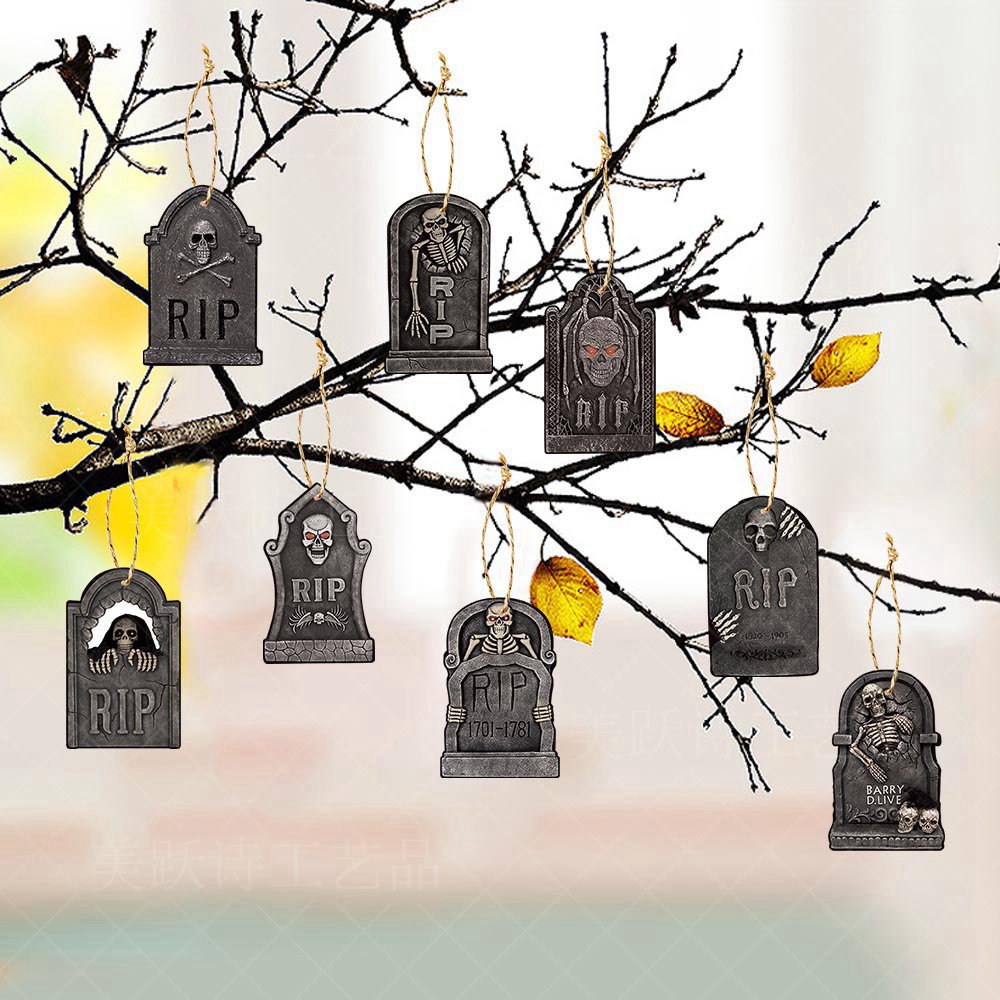 Hauntingly Charming Ghost Pendant Decoration Set for Halloween Celebrations