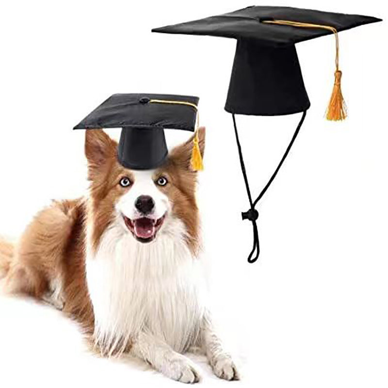 Furry Scholar's Graduation Cap with Tassel