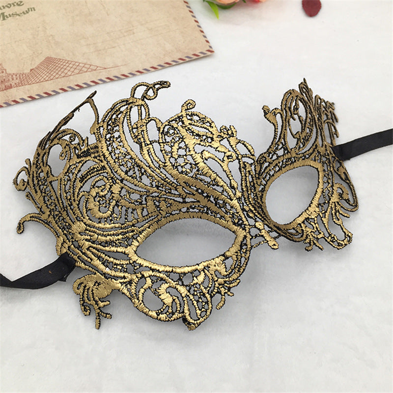 Mystical Handmade Lace Masks for Halloween Celebrations